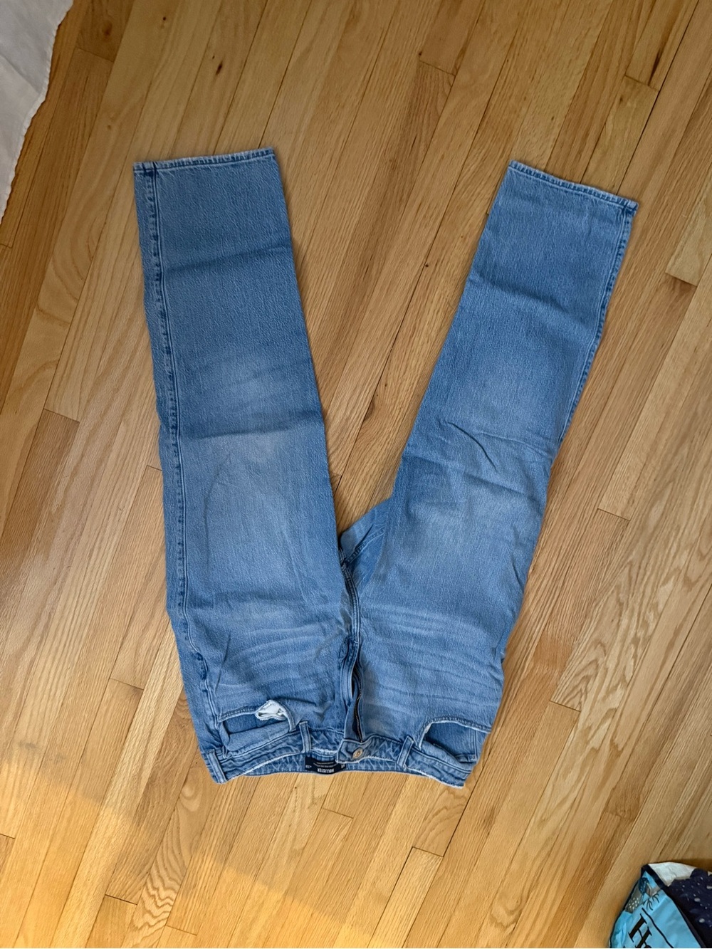 Hollister Light Blue Straight Leg Jeans